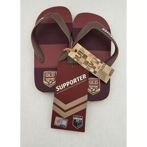 Quiksilver brand flip-flops featuring Queensland Maroons State  Kids Size 11